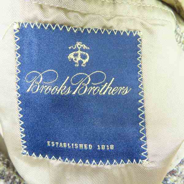 実際に弊社で買取させて頂いたBROOKS BROTHERS/ブルックスブラザーズ チェック 2B テーラードジャケット/42の画像 2枚目