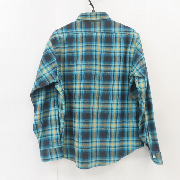 実際に弊社で買取させて頂いたSUGAR CANE/シュガーケーン ツイルチェック 長袖 ワークシャツ ブルー系 SC26313/Lの画像 1枚目