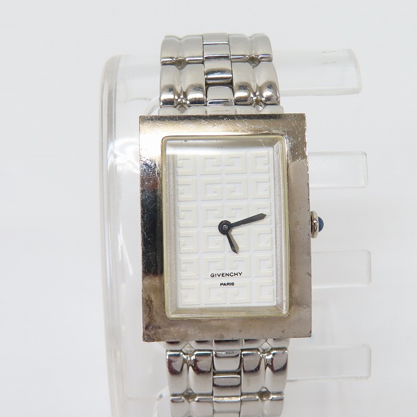 実際に弊社で買取させて頂いたGIVENCHY/ジバンシィ ロゴ総柄腕時計 【動作未確認】