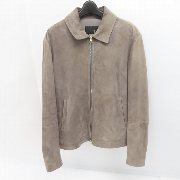 実際に弊社で買取させて頂いた【定価40万↑/JPタグ】Dunhill/ダンヒル ラムスエードレザー ジップアップブルゾン/L