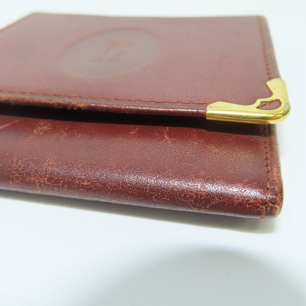 実際に弊社で買取させて頂いたCartier/カルティエ マストライン レザー コインケース/小銭入れの画像 6枚目