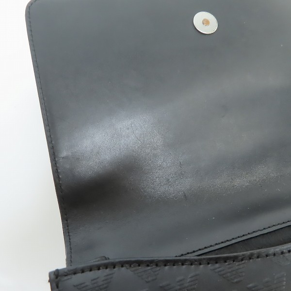 実際に弊社で買取させて頂いたEMPORIO ARMANI/エンポリオアルマーニ 総柄 セカンドバッグ クラッチバッグの画像 5枚目