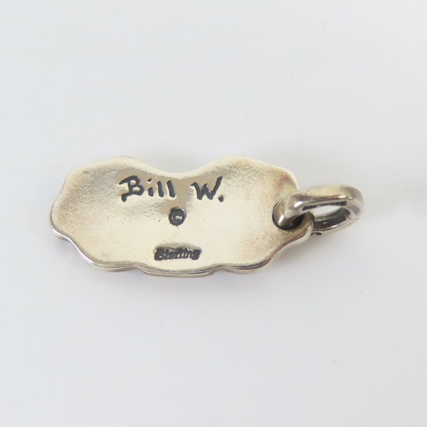 実際に弊社で買取させて頂いたBILL WALL LEATHER/ビルウォールレザー ロゴドッグタグ/チャーム/ペンダントトップの画像 1枚目