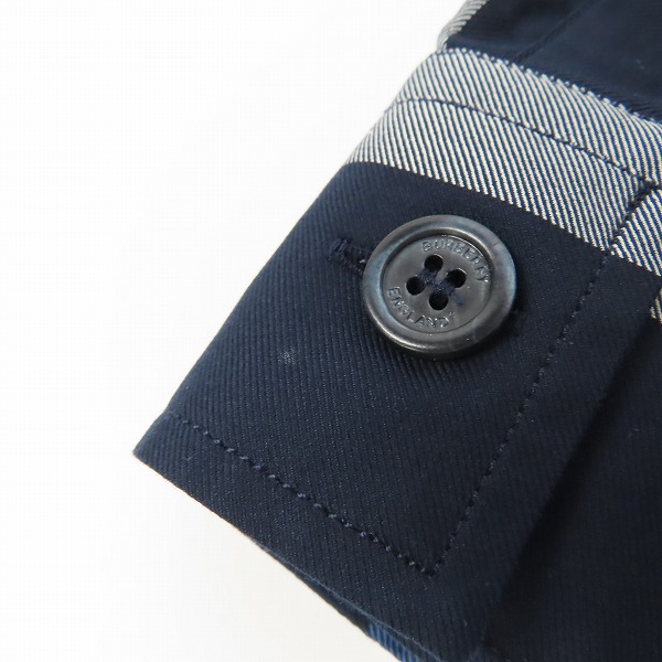 実際に弊社で買取させて頂いた【JPタグ】BURBERRY/バーバリー 22SS Embroidered poplin shirt チェック 8060699/Sの画像 6枚目