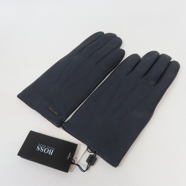 実際に弊社で買取させて頂いた【未使用】【JPタグ】HUGO BOSS/ヒューゴボス レザー 手袋/9