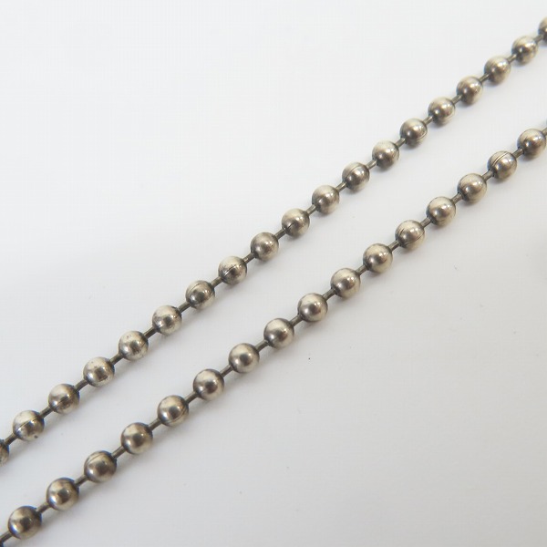 実際に弊社で買取させて頂いたBILL WALL LEATHER/ビルウォールレザー スモールセーラークロス ペンダントトップ w/ボールチェーンの画像 5枚目