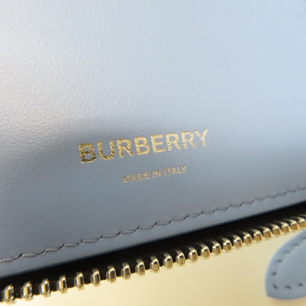 実際に弊社で買取させて頂いたBURBERRY/バーバリー ラウンドファスナー 二つ折り財布 コンパクトウォレット ネックストラップ/8049321の画像 4枚目