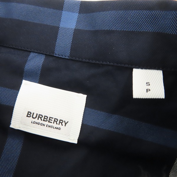実際に弊社で買取させて頂いた【JPタグ】BURBERRY/バーバリー 22SS Embroidered poplin shirt チェック 8060699/Sの画像 2枚目
