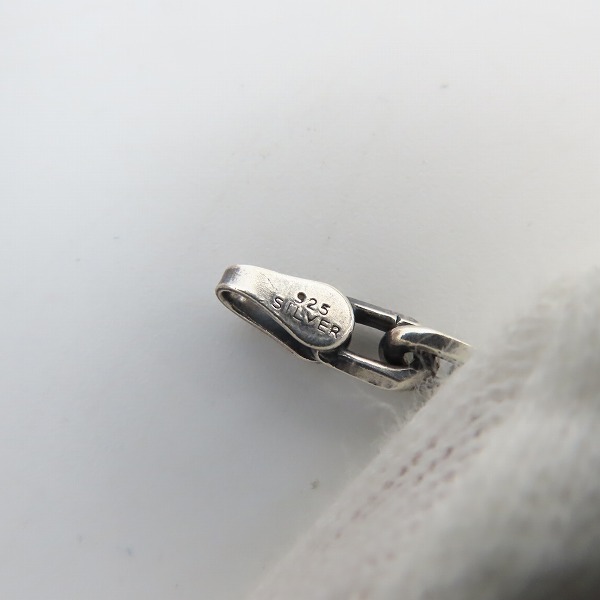 実際に弊社で買取させて頂いたTRAVIS WALKER/トラヴィスワーカー 4面カットあづきチェーン ネックレスチェーンw/TWタグの画像 4枚目