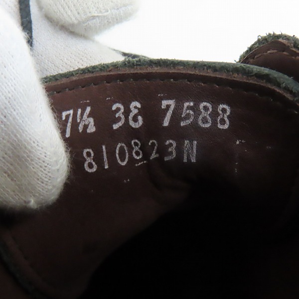 実際に弊社で買取させて頂いたAllen Edmonds/アレンエドモンズ Stirling Wingtip Boots ウイングチップ ブーツ ブラック 7588/7.5の画像 5枚目