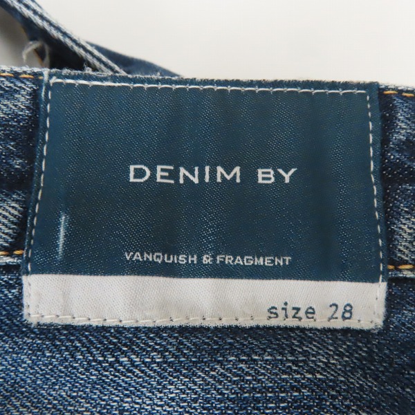 実際に弊社で買取させて頂いたVANQUISH ×Fragment Design/ヴァンキッシュ × フラグメントデザイン CROPPEDデニムパンツ VFP5017/28の画像 6枚目
