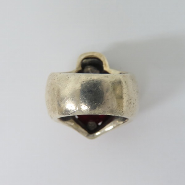 実際に弊社で買取させて頂いたLeathers & Treasures/レザーズアンドトレジャーズ フレイムハートキングクラウン リング 10-12号の画像 3枚目