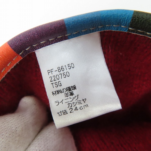 実際に弊社で買取させて頂いたPaul Smith/ポールスミス レザーグローブ 手袋 220750の画像 5枚目