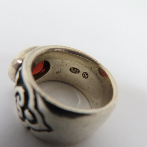 実際に弊社で買取させて頂いたLEATHERS AND TREASURES/レザーズ＆トレジャーズ ガーネットリング 11-12号の画像 7枚目