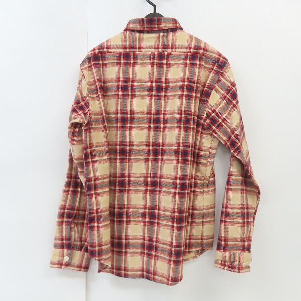 実際に弊社で買取させて頂いたSUGAR CANE/シュガーケーン ツイルチェック 長袖 ワークシャツ SC26313/Lの画像 1枚目