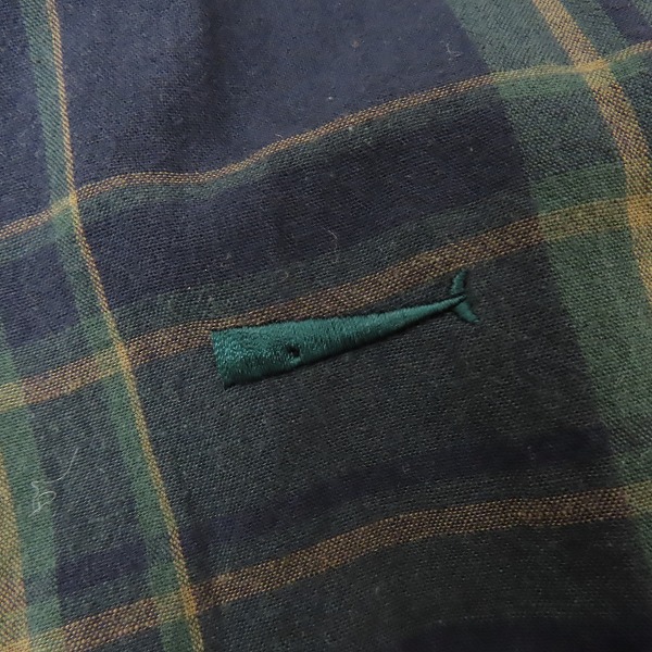 実際に弊社で買取させて頂いたDESCENDANT/ディセンダント Hyannis BD くじら刺繍 コットン 長袖 チェック シャツ/2の画像 6枚目