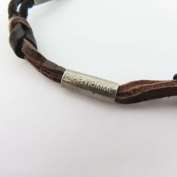 実際に弊社で買取させて頂いたDior HOMME/ディオールオム レザー ネックレスの画像 1枚目