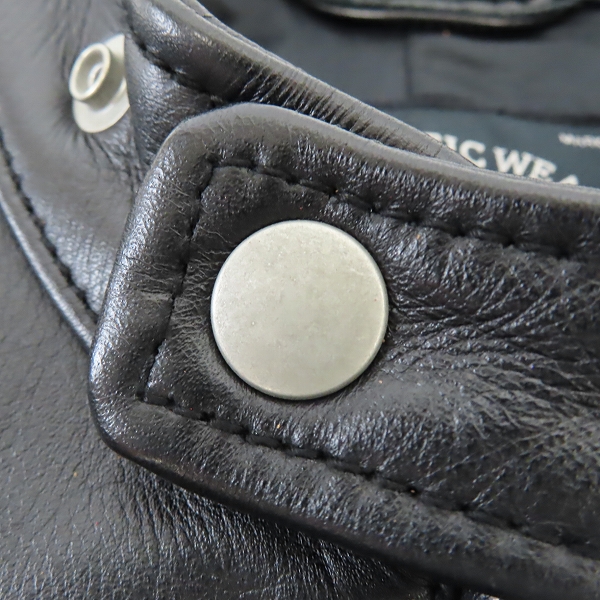 実際に弊社で買取させて頂いたgreen label relaxing/グリーンレーベル リラクシング UNITED ARROWS レザージャケット/3225-199-2228/Sの画像 6枚目