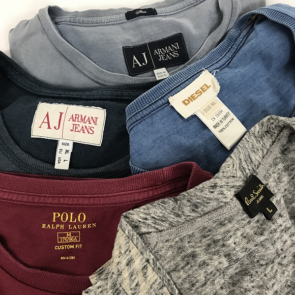 実際に弊社で買取させて頂いた【おまとめ品】アルマーニジーンズ/ラルフローレン/ポールスミス/ディーゼル Tシャツ/カーディガンの画像 1枚目
