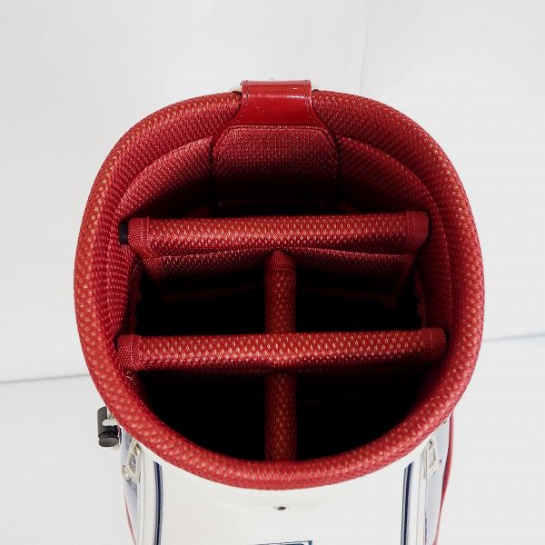 実際に弊社で買取させて頂いたFILA/フィラ ゴルフ 5分割キャディバッグ ホワイトの画像 3枚目