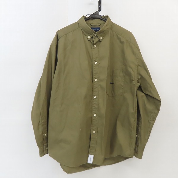 実際に弊社で買取させて頂いたDESCENDANT/ディセンダント 長袖 シャツ カーキ/2