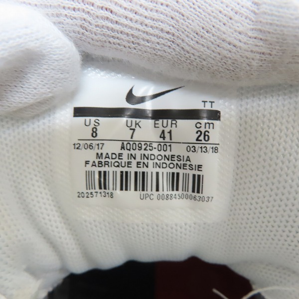 実際に弊社で買取させて頂いた【未使用】NIKE×atmos/ナイキ×アトモス AIR MAX 95/エアマックス95 WE LOVE NIKE AQ0925-001/26の画像 5枚目