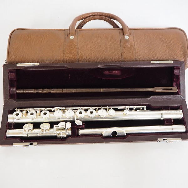 実際に弊社で買取させて頂いたMuramatsu/ムラマツ 型番不明 フルート インラインリングキィ ハードケース・ケースカバー付き