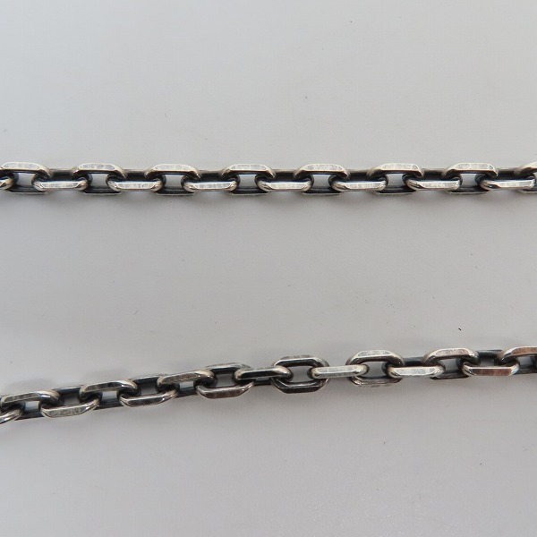 実際に弊社で買取させて頂いたTRAVIS WALKER/トラヴィスワーカー 4面カットあづきチェーン ネックレスチェーンw/TWタグの画像 1枚目