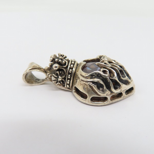 実際に弊社で買取させて頂いたLeathers & Treasures/レザーズアンドトレジャーズ フレームハート ペンダントトップの画像 3枚目