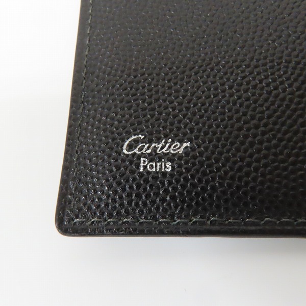 実際に弊社で買取させて頂いたCartier/カルティエ レザー メタルプレート 名刺入れ/カードケースの画像 4枚目