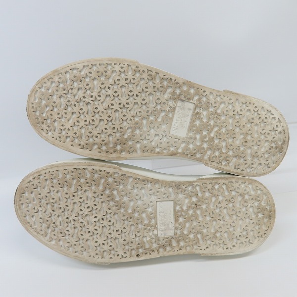 実際に弊社で買取させて頂いたJIMMY CHOO/ジミーチュウ V.B.C SLIP ON スタッズ付き スリッポンスニーカー/41 の画像 2枚目