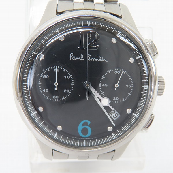 実際に弊社で買取させて頂いたPaul Smith/ポールスミス シティツーカウンター クロノ 腕時計 6521-S087252【動作未確認】