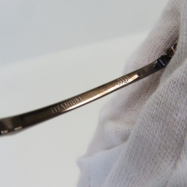 実際に弊社で買取させて頂いた999.9/フォーナインズ メガネフレーム S-123Tの画像 5枚目