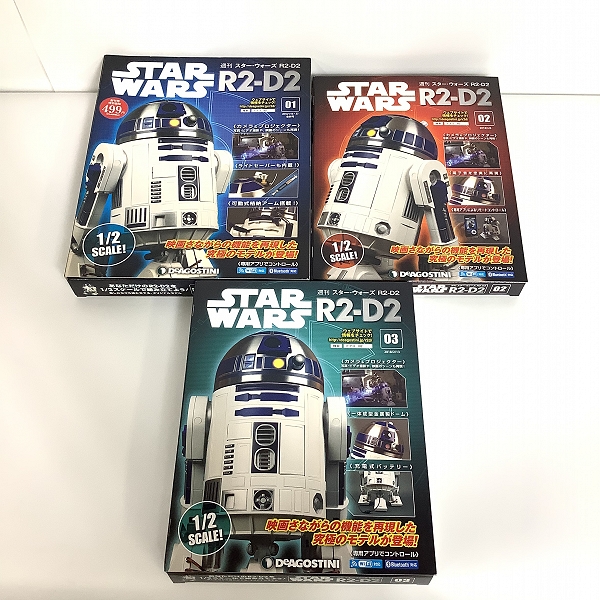 実際に弊社で買取させて頂いた【未開封】DeAGOSTINI/デアゴスティーニ 週刊 スターウォーズ R2-D2 全100巻/バインダー/ファイル/フィギュア 付きの画像 5枚目