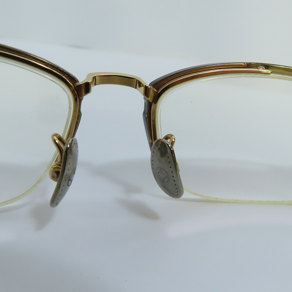 実際に弊社で買取させて頂いた999.9/フォーナインズ ハーフリム メガネフレーム S-350Tの画像 4枚目