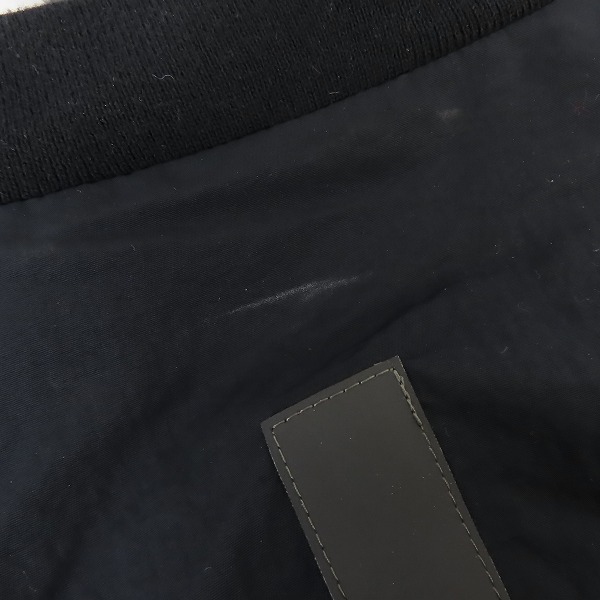 実際に弊社で買取させて頂いたLAD MUSICIAN/ラッドミュージシャン MA-1/ブルゾン ブラック 2120-353/46の画像 6枚目