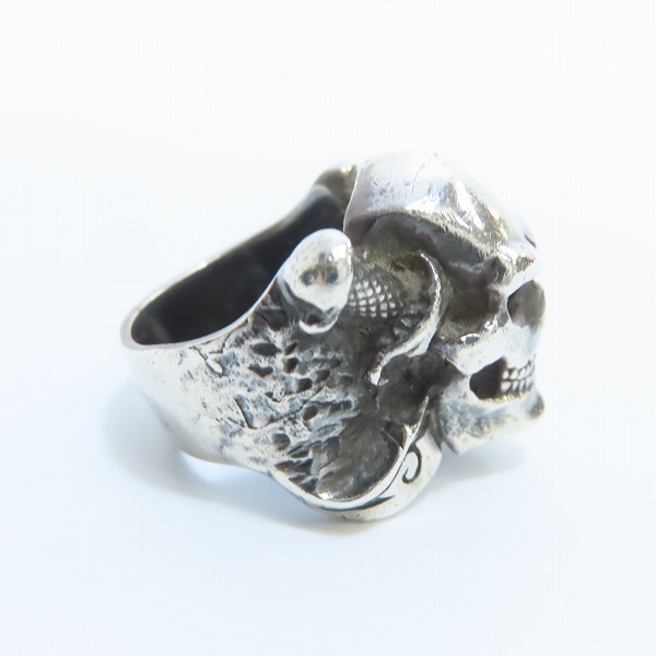 実際に弊社で買取させて頂いたCRAZY PIG/クレイジーピッグ PIRATE Skull Ring/パイレーツ スカル リング 20.5-22.5号の画像 3枚目