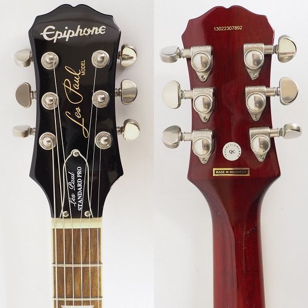 実際に弊社で買取させて頂いた★Epiphone/エピフォン Les Paul Standard PRO/レスポール スタンダード プロ コイルタップ搭載 ソフトケース付の画像 2枚目