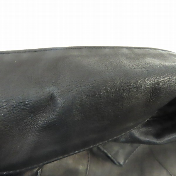 実際に弊社で買取させて頂いたBACKBONE/バックボーン ディアスキン レザー シャツジャケット BB08FW-LDB01/Mの画像 6枚目