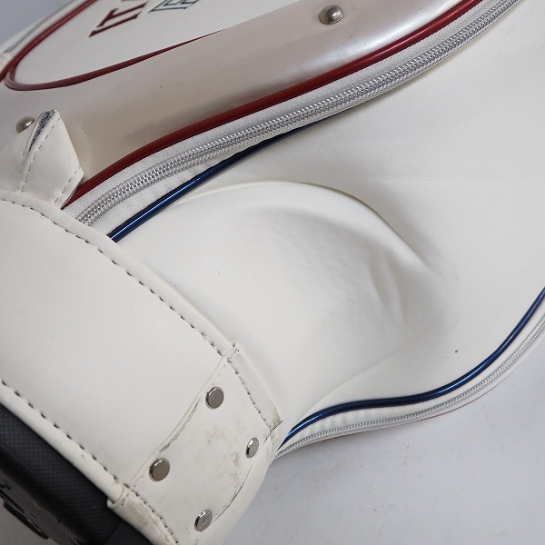 実際に弊社で買取させて頂いたFILA/フィラ ゴルフ 5分割キャディバッグ ホワイトの画像 7枚目