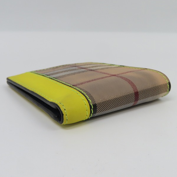 実際に弊社で買取させて頂いたBurberry/バーバリー カーフレザー HAYMARKET 二つ折り財布/ウォレットの画像 2枚目