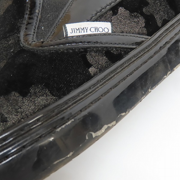 実際に弊社で買取させて頂いたJIMMY CHOO/ジミーチュウ 迷彩 カモフラ柄 スリッポンシューズ/45の画像 7枚目