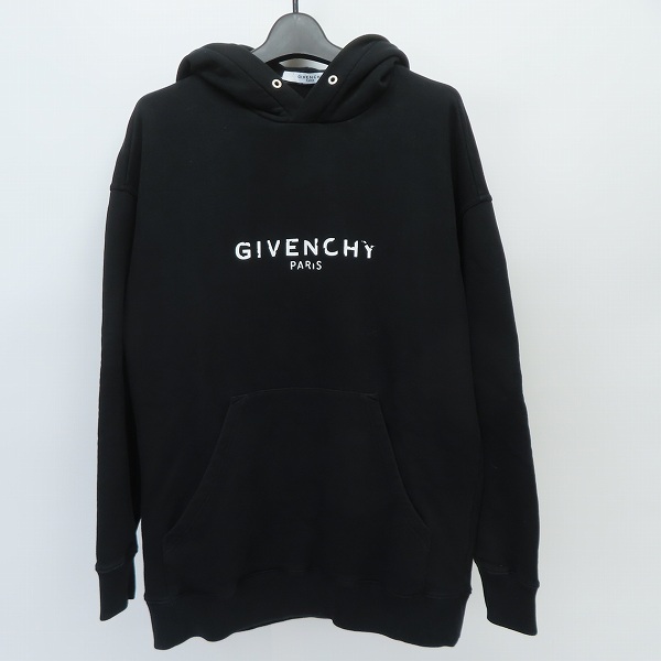 実際に弊社で買取させて頂いた【JPタグ】GIVENCHY/ジバンシー 19SS ロゴ プルオーバー パーカー/フーディー BM700R30AF/XS