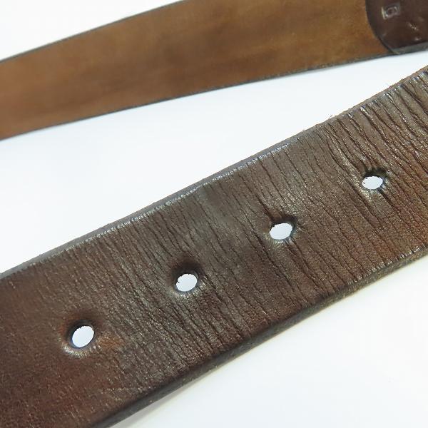 実際に弊社で買取させて頂いた(1)SUGAR CANE/シュガーケーン ギャリソンベルト ブラウン Size：36の画像 5枚目