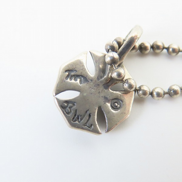 実際に弊社で買取させて頂いたBILL WALL LEATHER/ビルウォールレザー スモールセーラークロス ペンダントトップ w/ボールチェーンの画像 4枚目