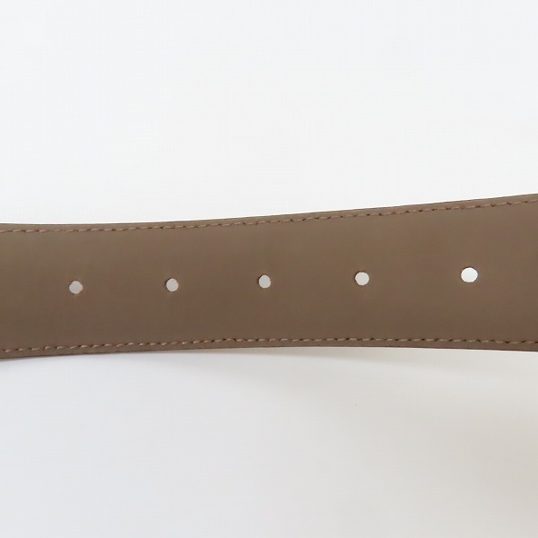 実際に弊社で買取させて頂いた【未使用】HUGO BOSS/ヒューゴボス レザー ベルト ブラウン/95の画像 6枚目