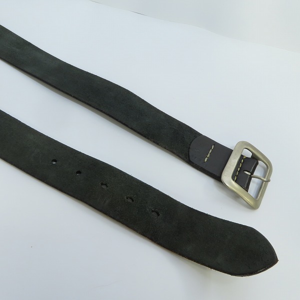 実際に弊社で買取させて頂いた(1)SUGAR CANE/シュガーケーン ギャリソンベルト ブラック Size：36の画像 4枚目