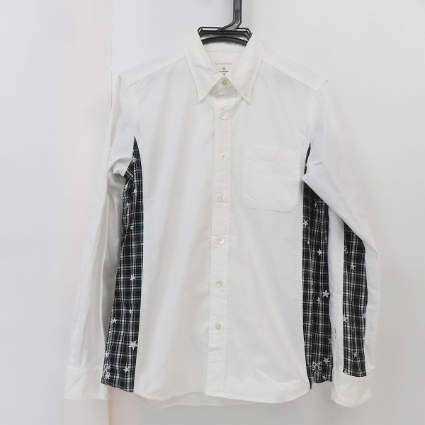 実際に弊社で買取させて頂いたuniform experiment/ユニフォームエクスペリメント  whiteline スター柄切替シャツ UE-156076/1