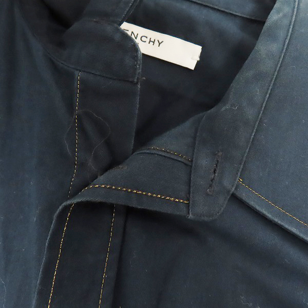 実際に弊社で買取させて頂いたGIVENCHY/ジバンシィ 17SS スターボタン ステッチデザインシャツ 17S 6000 361/38の画像 6枚目