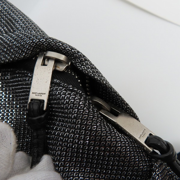 実際に弊社で買取させて頂いたSAINT LAURENT/サンローラン リュックサック/バックパック グリッター の画像 6枚目